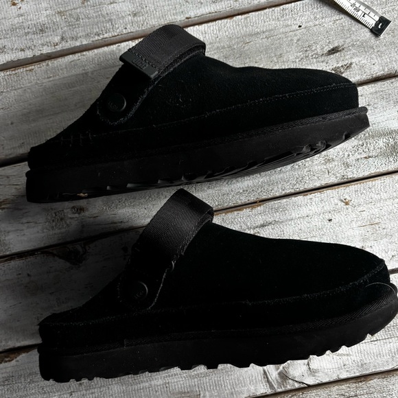 Ugg | Goldenstar | suede | black | strap | platform | cushy | clog | 8 - Picture 8 of 15
